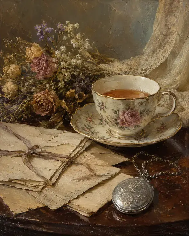 Still life in oil · Oil on canvas · 50 × 70 cm